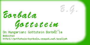 borbala gottstein business card